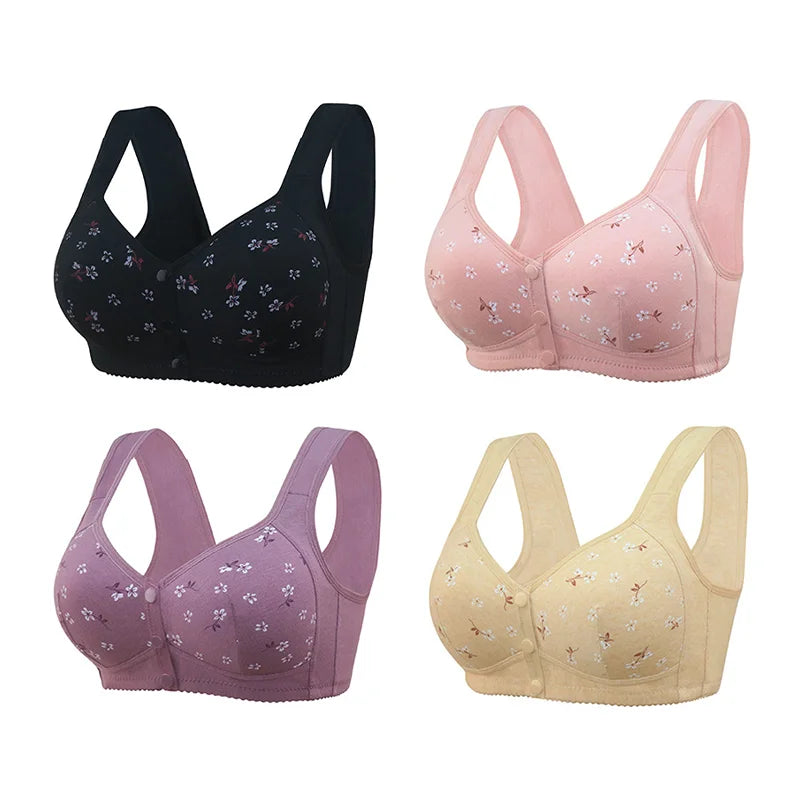 COMFORTABLE CONVENIENT FRONT BUTTON BRA