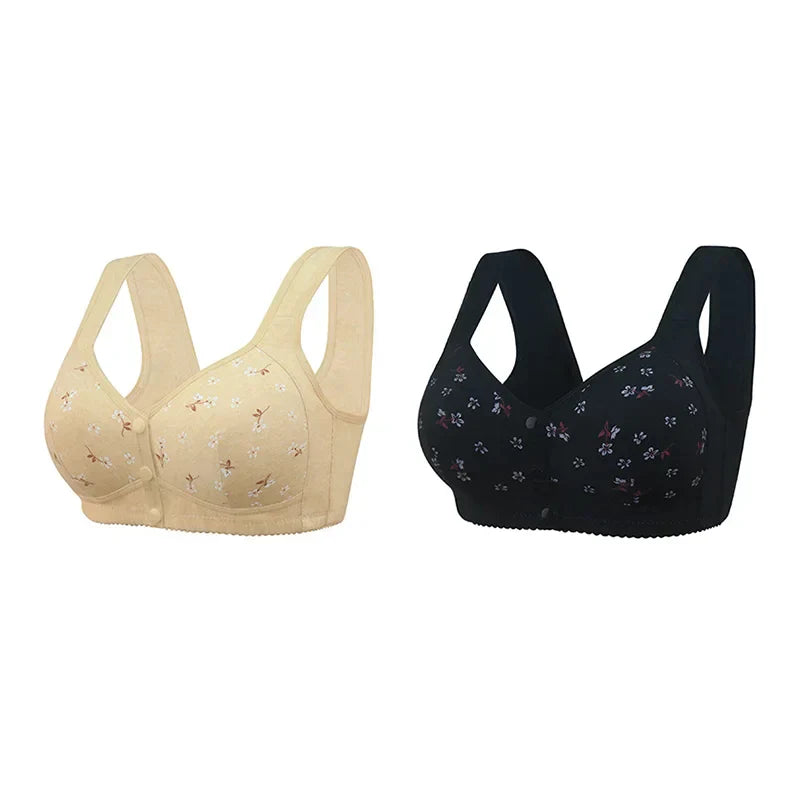 COMFORTABLE CONVENIENT FRONT BUTTON BRA