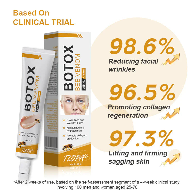 👨⚕️ Made and Shipped from US✅ Botox Bee Venom Wrinkle Removal Cream- LAST DAY 80% OFF