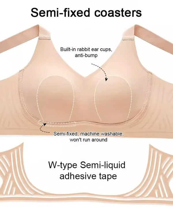 Non marking skin friendly push up bra without underwire