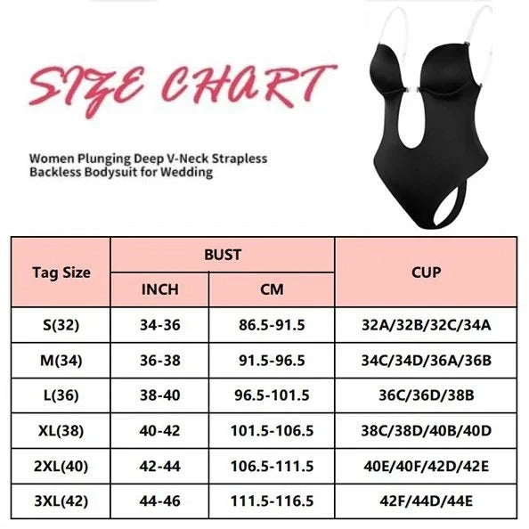 2023 Plunge Backless Body Shaper Bra
