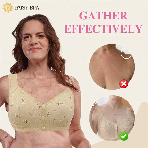 COMFORTABLE CONVENIENT FRONT BUTTON BRA