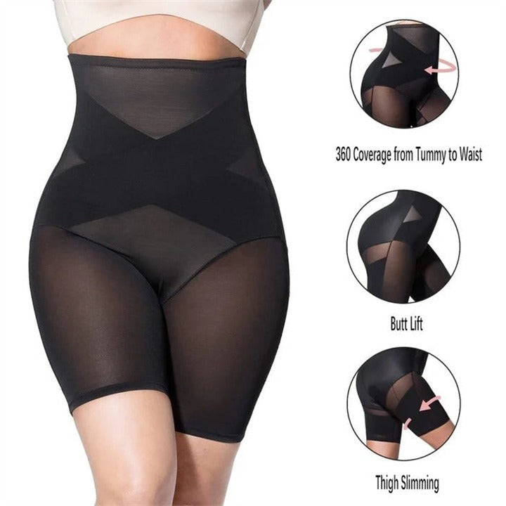 2023 New Cross Compression Abs Booty High Waisted Shaper