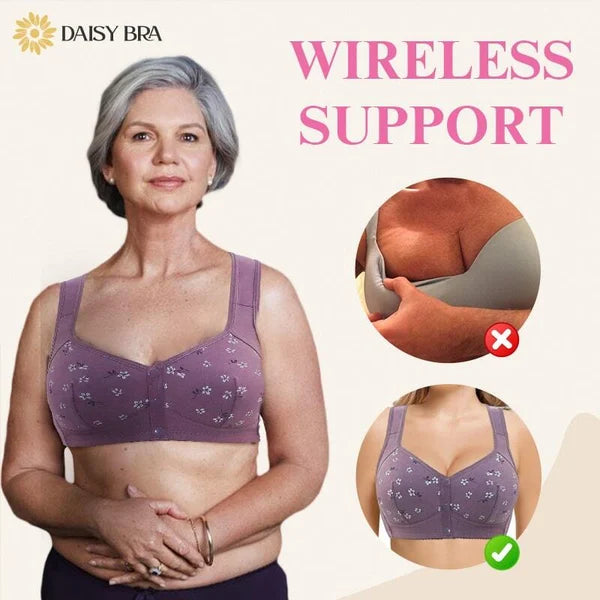 COMFORTABLE CONVENIENT FRONT BUTTON BRA