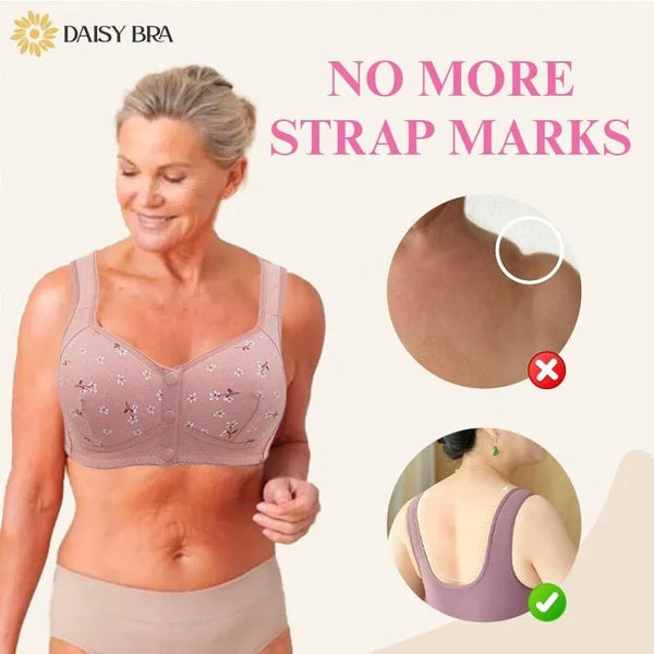 COMFORTABLE CONVENIENT FRONT BUTTON BRA