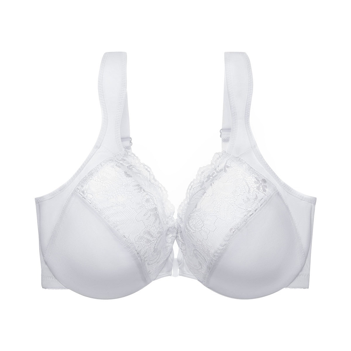 Plus size front button bra