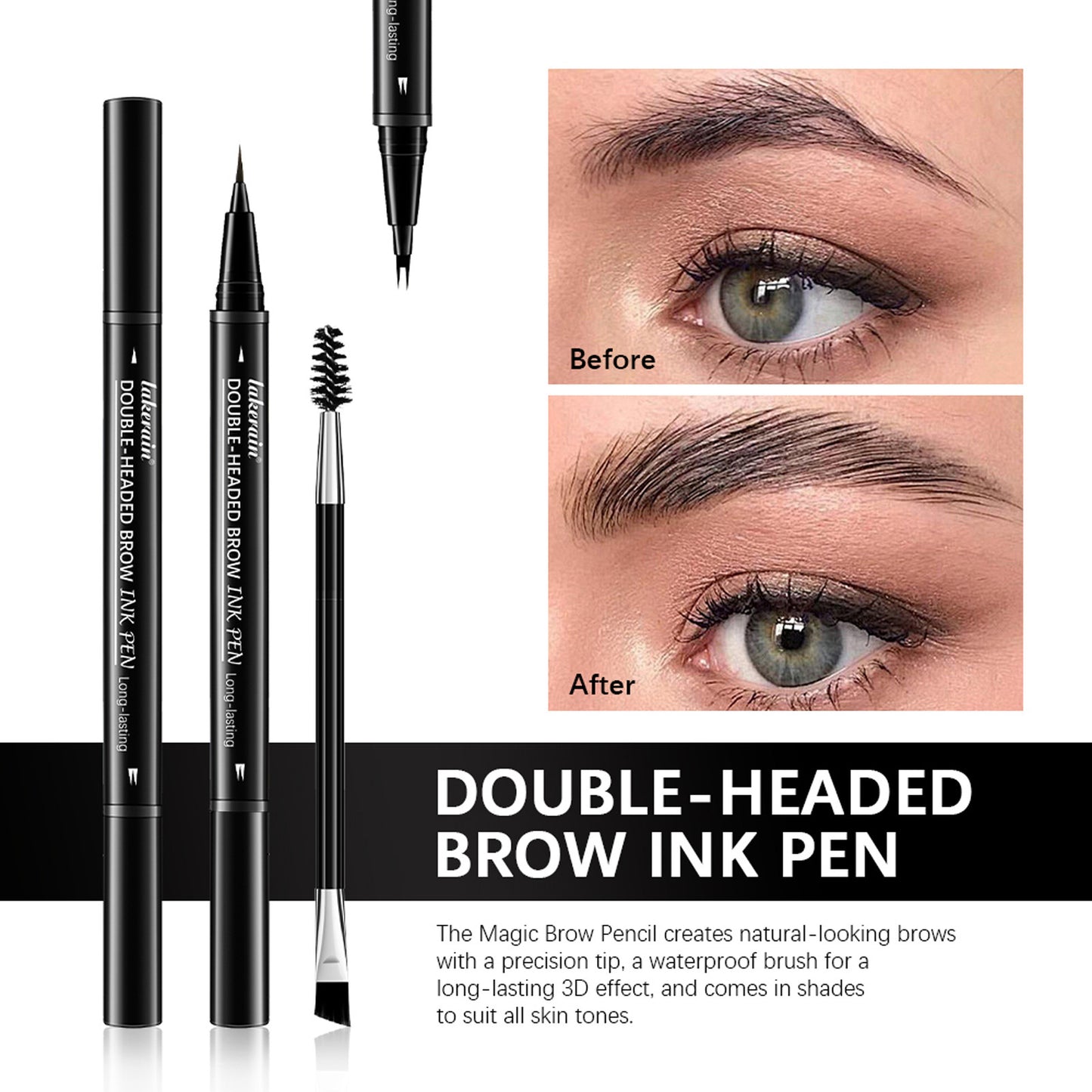 💖 Achieve Perfect Brows Instantly✨2-in-1 Dual-Ended Eyebrow Pen