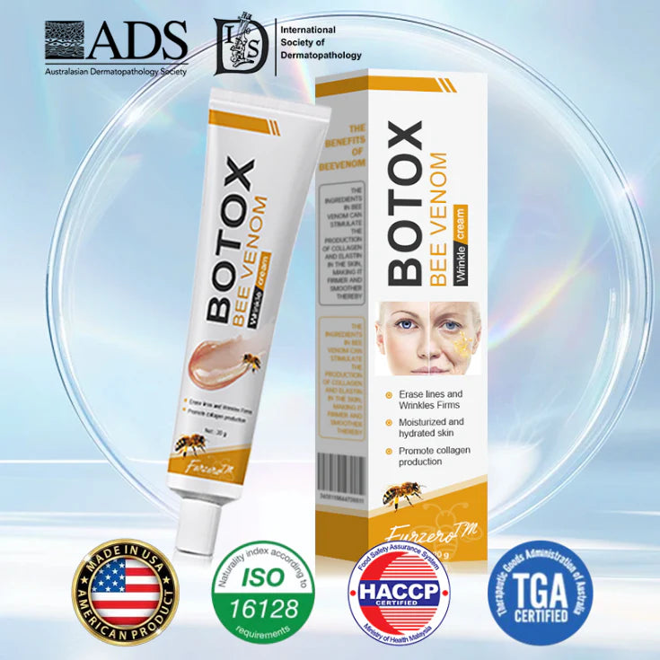 👨⚕️ Made and Shipped from US✅ Botox Bee Venom Wrinkle Removal Cream- LAST DAY 80% OFF