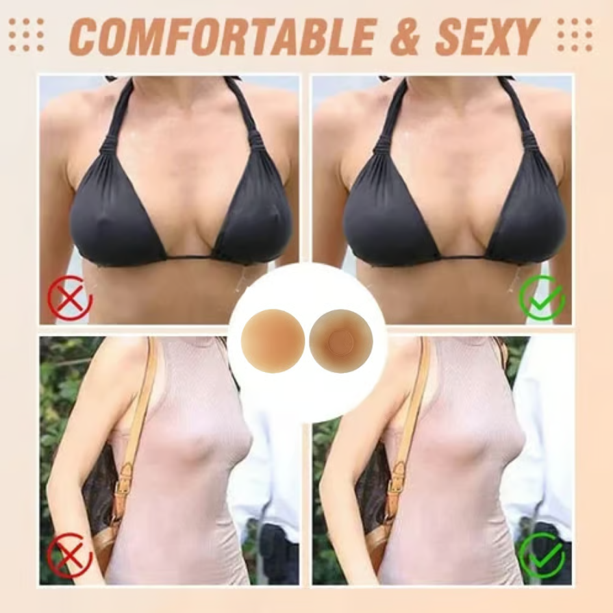 🏆#1 Bestselling🏆 ---- Sticky not icky! Seamless Nipple Covers