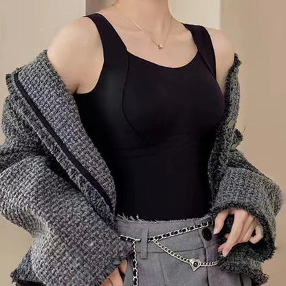 Womens Thermal Tank Tops With Built in Bra