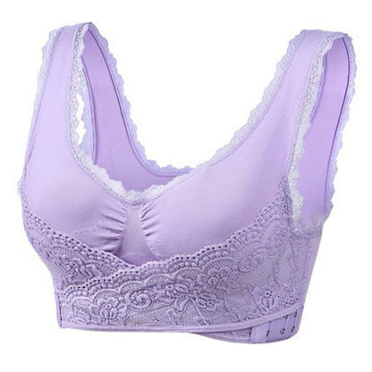 Comfy Corset Adjustable Bra Front Cross Side Buckle Lace Bras