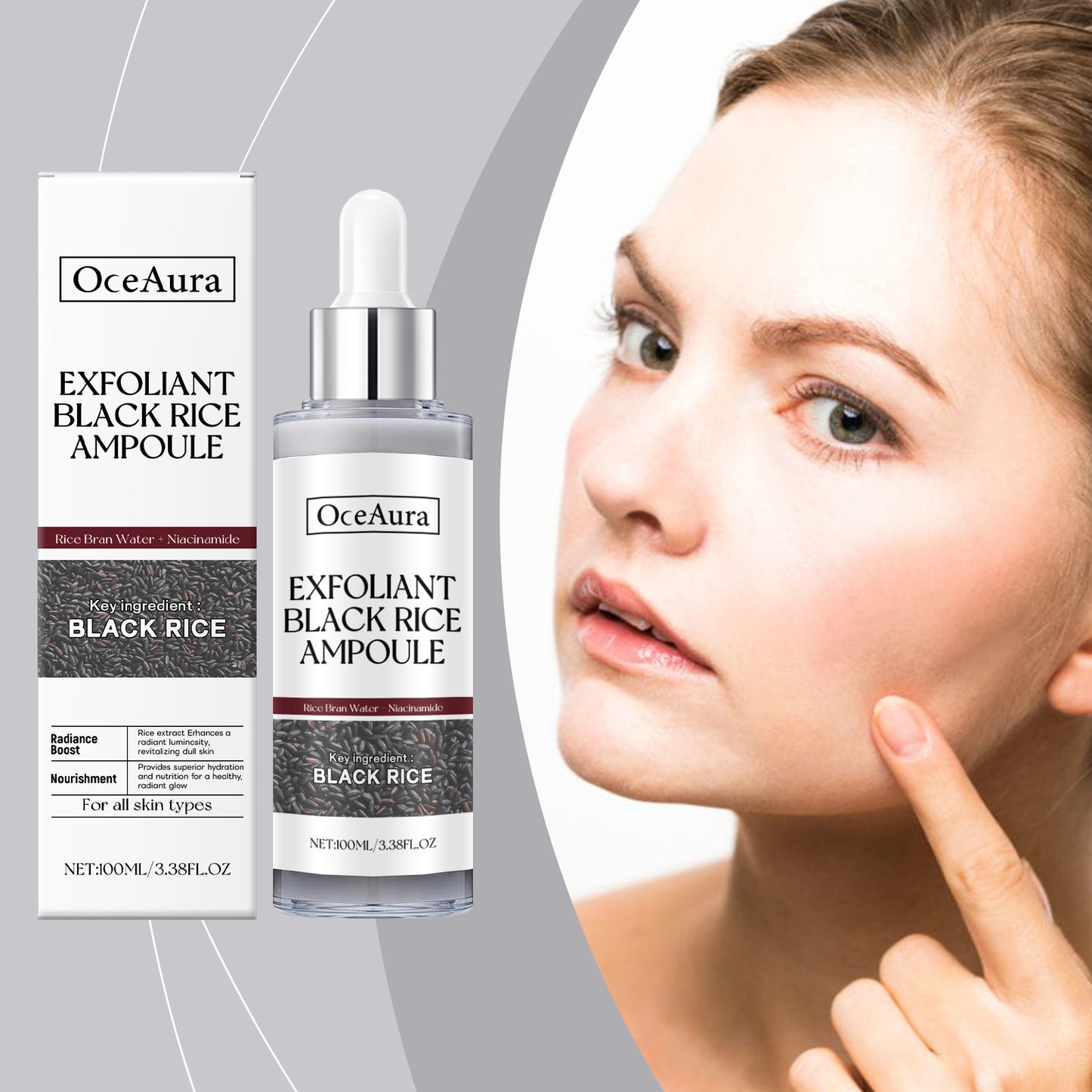 ✨OceAura Rice Liquid Series Skin Cleansing Exfoliating Dead Skin Facial Care Essence