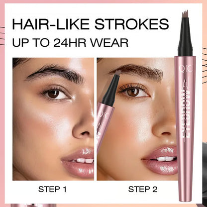🎁Buy 1 Get 1 Free🔥Waterproof Micro-Fork Eyebrow Pencil, Long-Lasting Brow Pen for Natural Hair-Like Strokes, Smudge-Proof Makeup Tool for Daily Use & Soft Glam