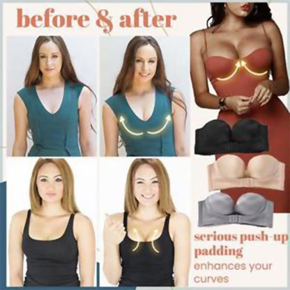 SUMMER SALE INVISIBLE STRAPLESS SUPER PUSH UP BRA