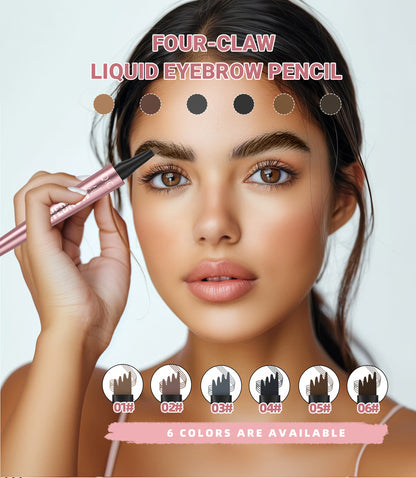 🎁Buy 1 Get 1 Free🔥Waterproof Micro-Fork Eyebrow Pencil, Long-Lasting Brow Pen for Natural Hair-Like Strokes, Smudge-Proof Makeup Tool for Daily Use & Soft Glam