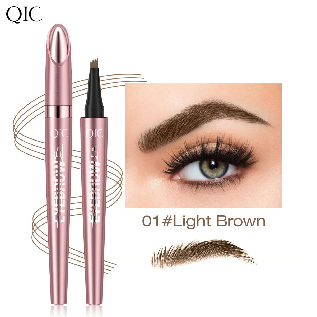 🎁Buy 1 Get 1 Free🔥Waterproof Micro-Fork Eyebrow Pencil, Long-Lasting Brow Pen for Natural Hair-Like Strokes, Smudge-Proof Makeup Tool for Daily Use & Soft Glam
