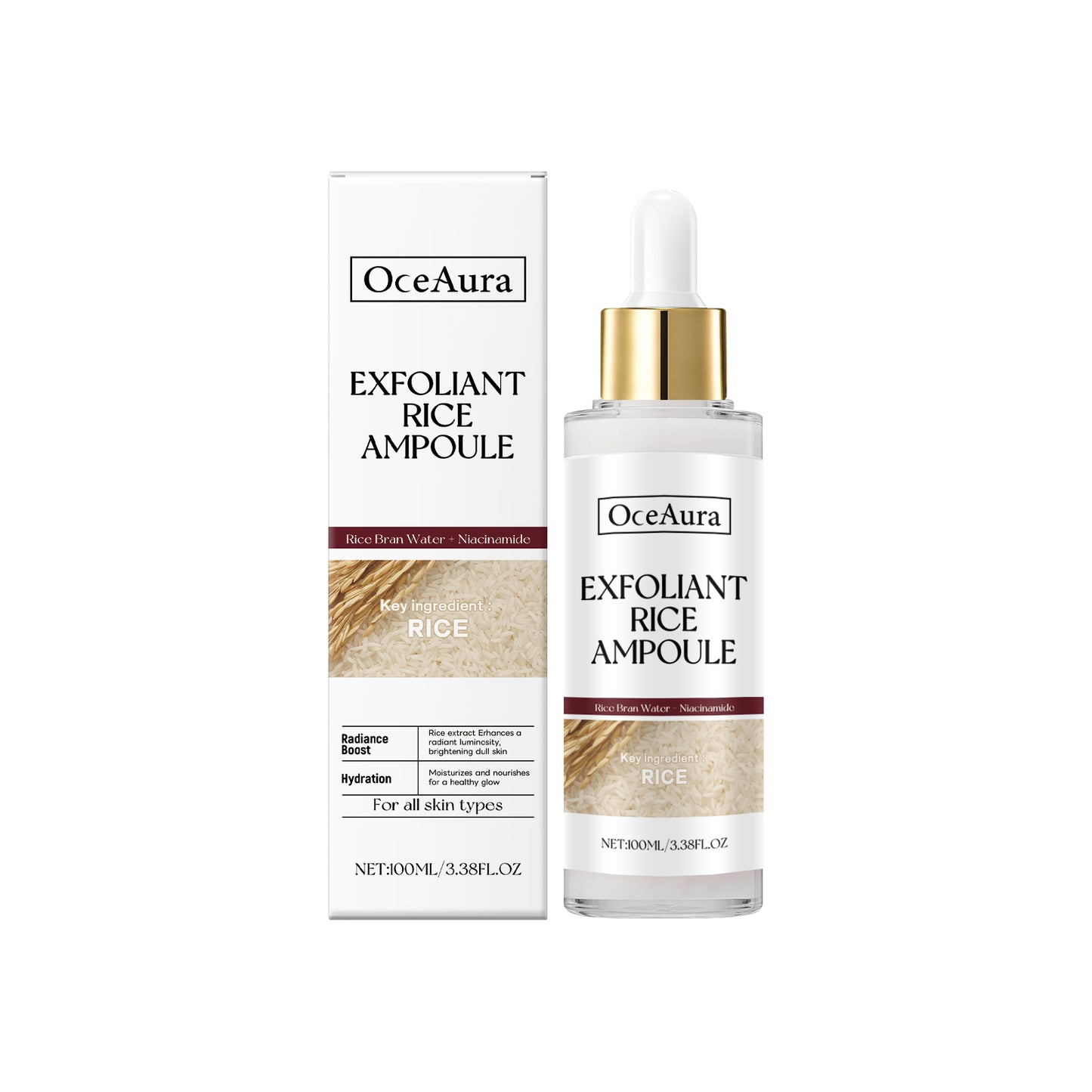 ✨OceAura Rice Liquid Series Skin Cleansing Exfoliating Dead Skin Facial Care Essence