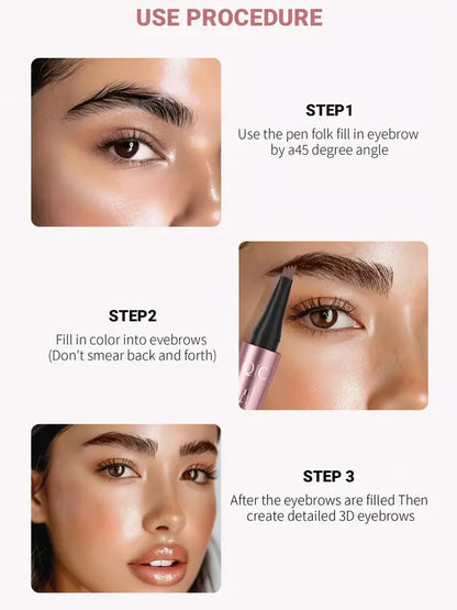 🎁Buy 1 Get 1 Free🔥Waterproof Micro-Fork Eyebrow Pencil, Long-Lasting Brow Pen for Natural Hair-Like Strokes, Smudge-Proof Makeup Tool for Daily Use & Soft Glam