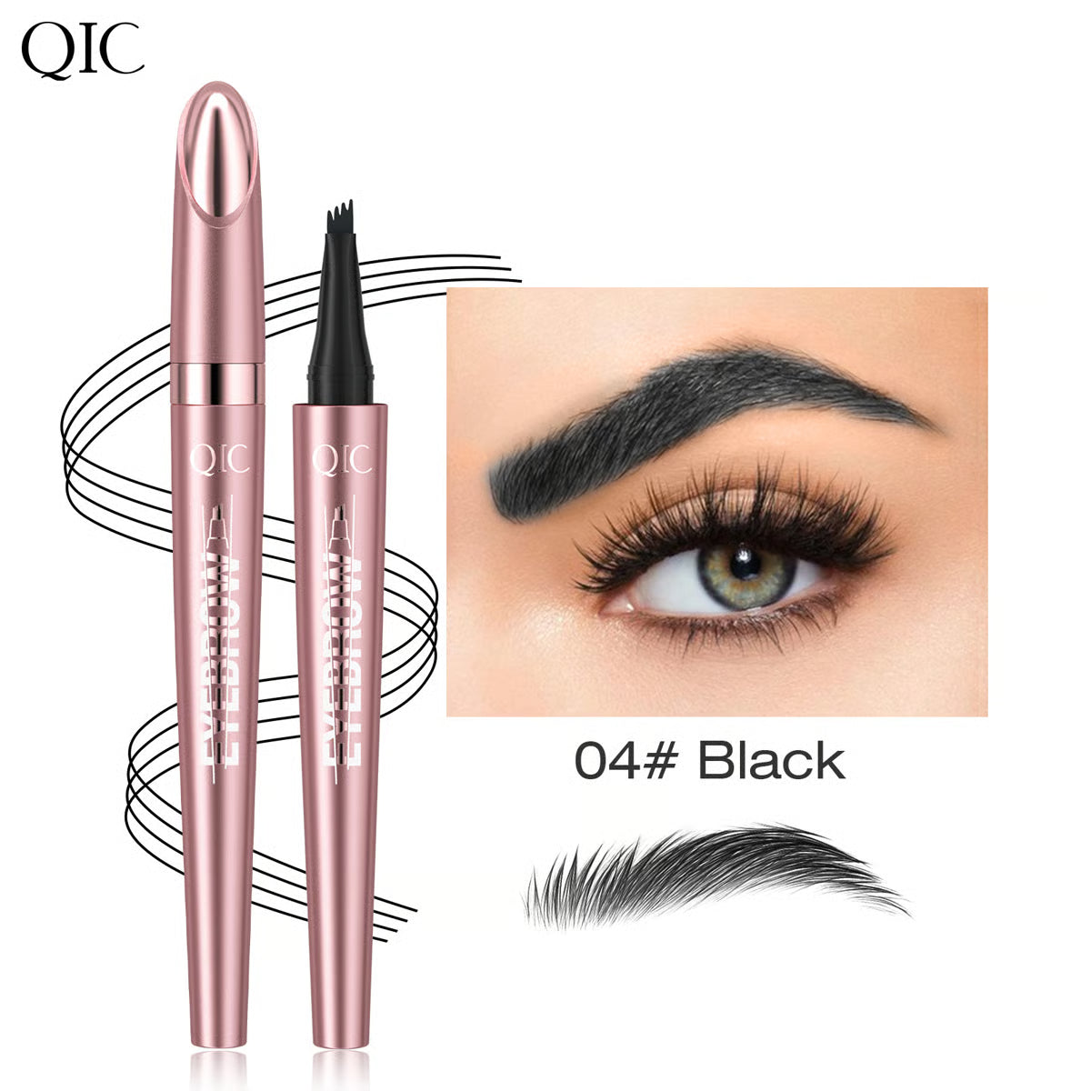 🎁Buy 1 Get 1 Free🔥Waterproof Micro-Fork Eyebrow Pencil, Long-Lasting Brow Pen for Natural Hair-Like Strokes, Smudge-Proof Makeup Tool for Daily Use & Soft Glam