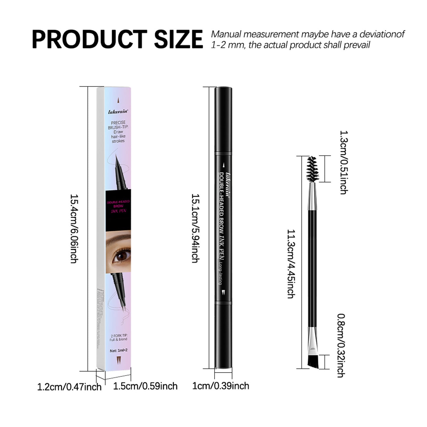 💖 Achieve Perfect Brows Instantly✨2-in-1 Dual-Ended Eyebrow Pen