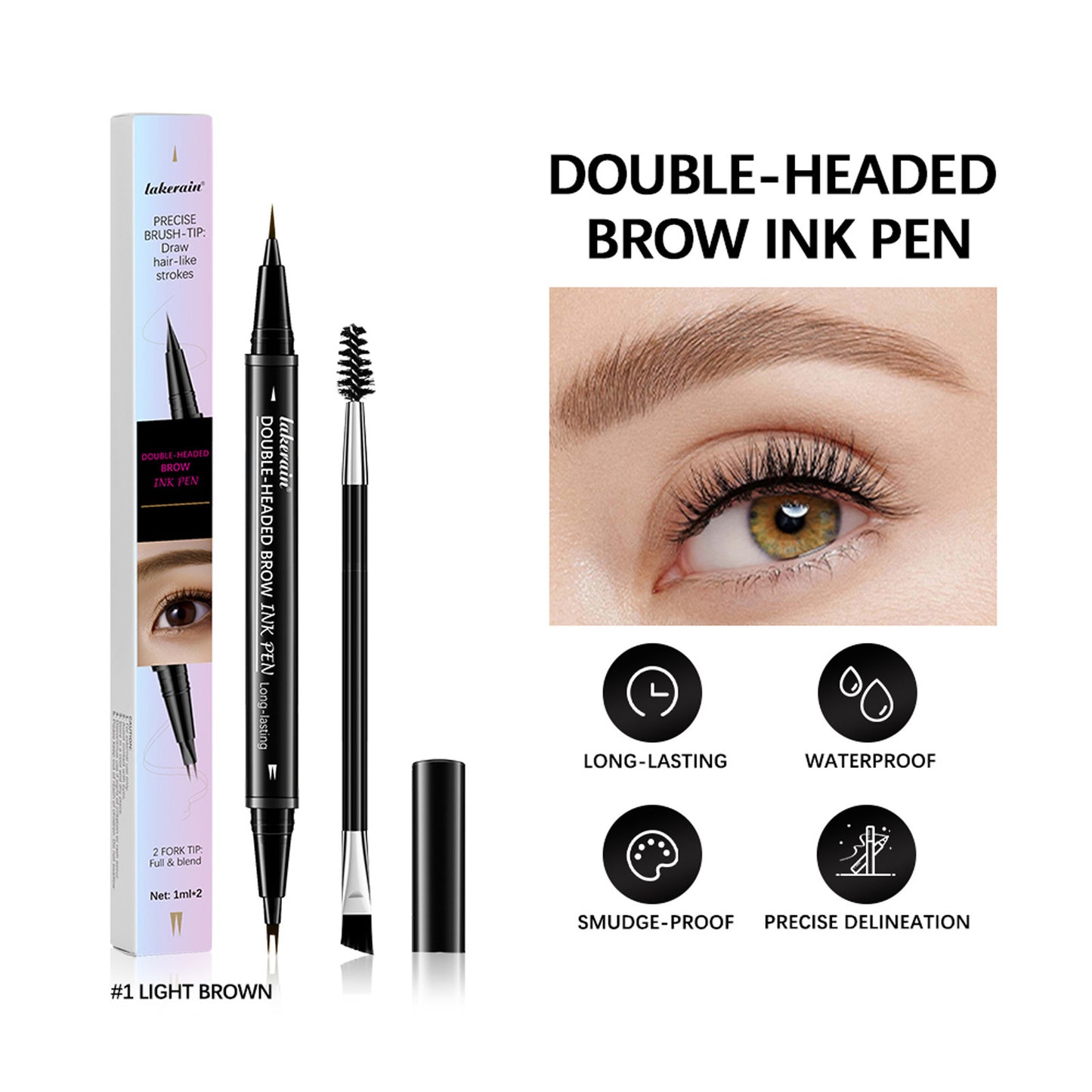 💖 Achieve Perfect Brows Instantly✨2-in-1 Dual-Ended Eyebrow Pen
