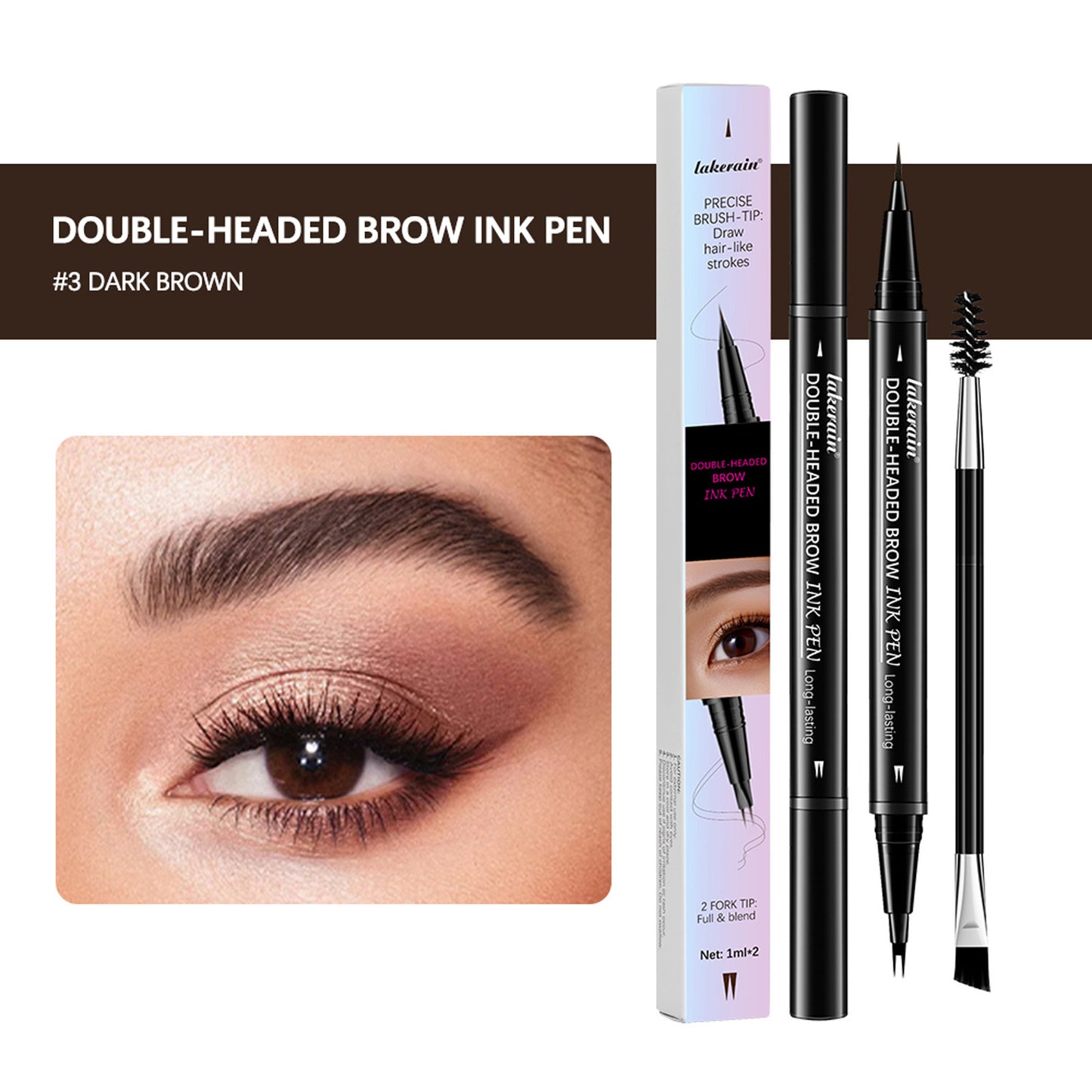 💖 Achieve Perfect Brows Instantly✨2-in-1 Dual-Ended Eyebrow Pen