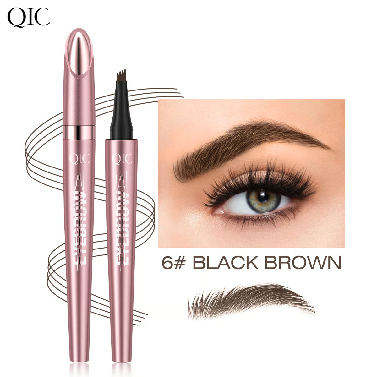 🎁Buy 1 Get 1 Free🔥Waterproof Micro-Fork Eyebrow Pencil, Long-Lasting Brow Pen for Natural Hair-Like Strokes, Smudge-Proof Makeup Tool for Daily Use & Soft Glam