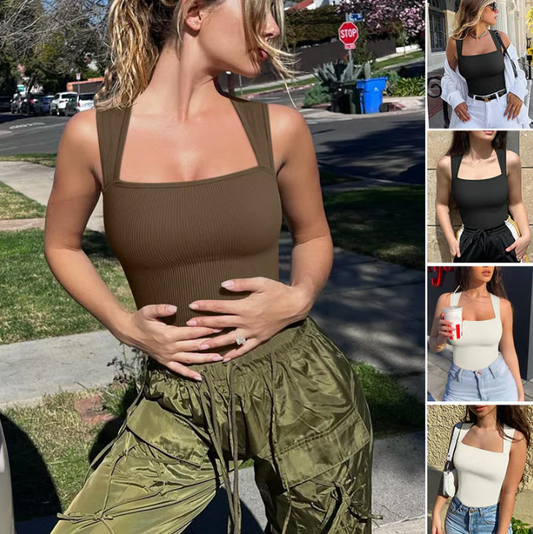 The perfect Summer bodysuits-Sleeveless Tank Tops Bodysuits