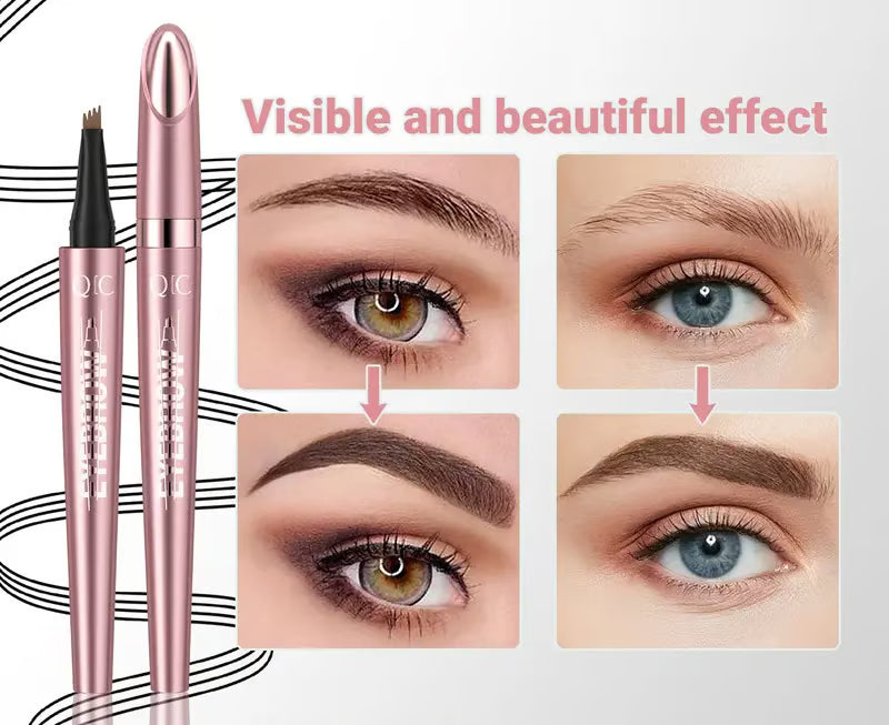 🎁Buy 1 Get 1 Free🔥Waterproof Micro-Fork Eyebrow Pencil, Long-Lasting Brow Pen for Natural Hair-Like Strokes, Smudge-Proof Makeup Tool for Daily Use & Soft Glam