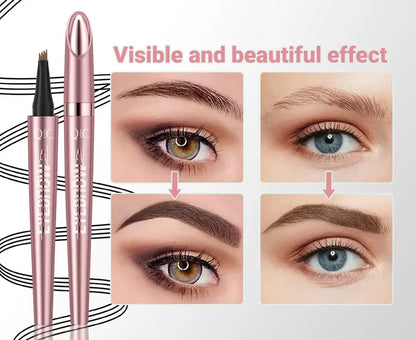 🎁Buy 1 Get 1 Free🔥Waterproof Micro-Fork Eyebrow Pencil, Long-Lasting Brow Pen for Natural Hair-Like Strokes, Smudge-Proof Makeup Tool for Daily Use & Soft Glam