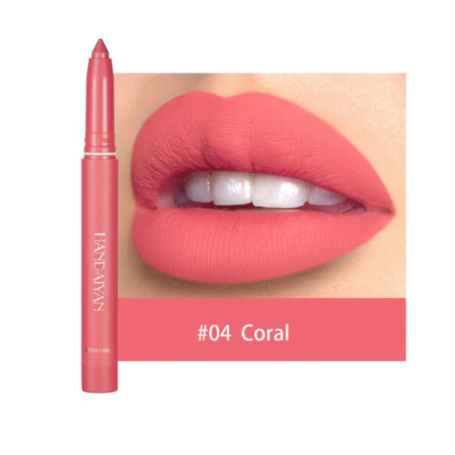 Say Goodbye to Smudges! 💄 Rotating Matte Lipstick Pencils – Long-Lasting, Sharpenable & On Sale Now!